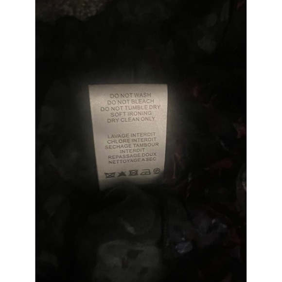 IRO designer avant garde feminine batik one shoulder long sleeve sz 42 - Picture 10 of 10